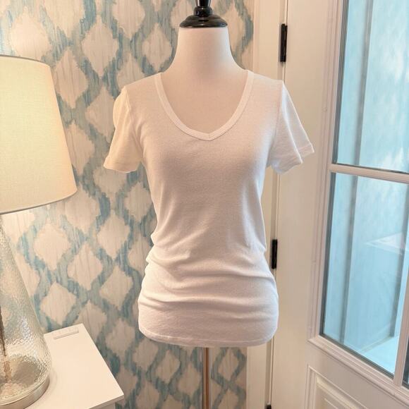 Michael Stars T-Shirt for Anthropologie Size XS/S Basic White Shine Tee Top USA - Picture 8 of 12